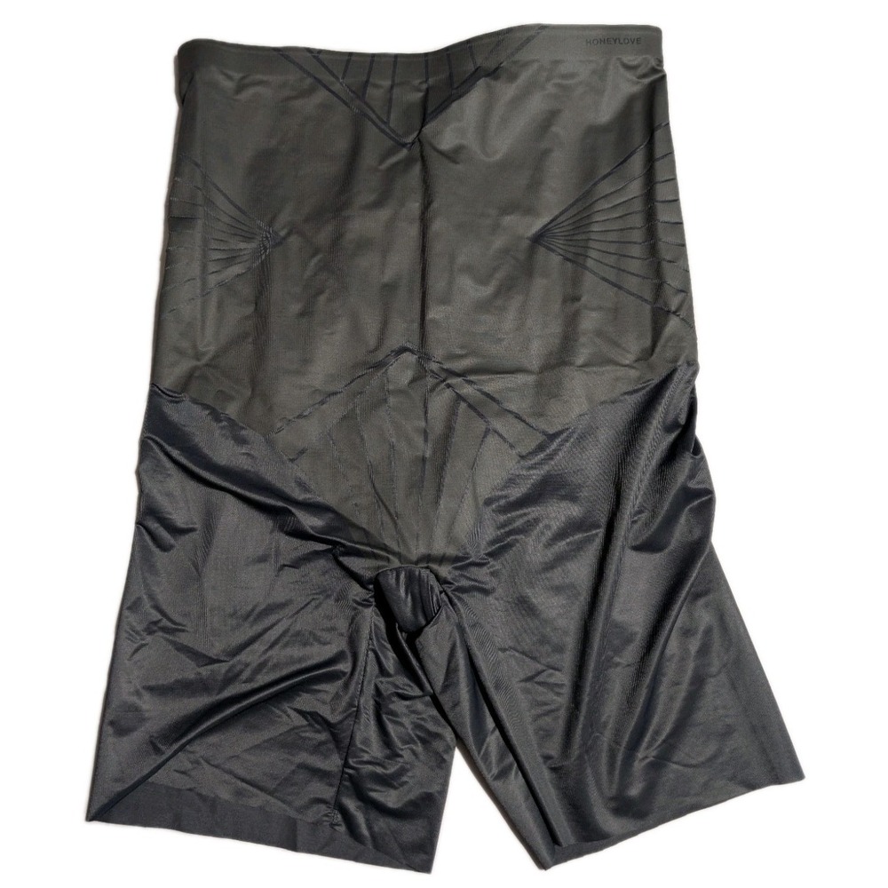 Honeylove ShadowSculpt High-Waist Short Womens 1X Black Shapewear Compression‎